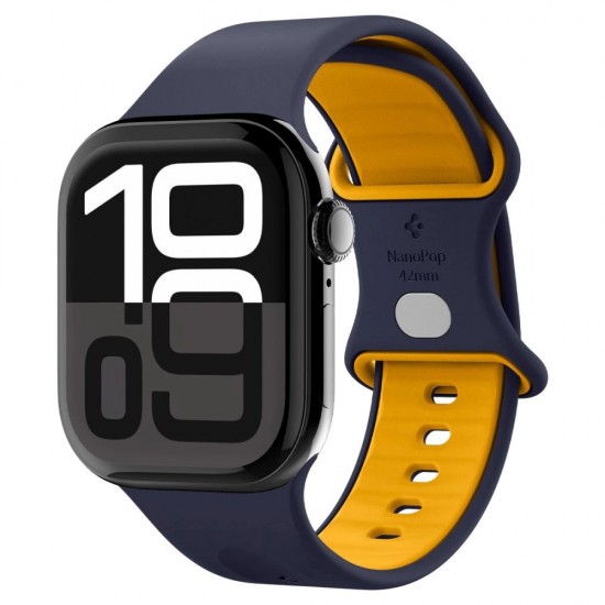 Spigen Nano Pop Strap for Apple Watch 40/41/42 mm - Navy Blue/Orange