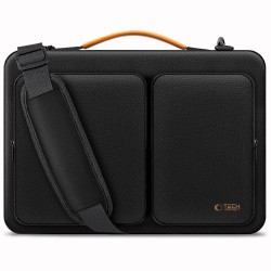 Tech-Protect Defender Bag for 15-16 Laptop - Black and Orange