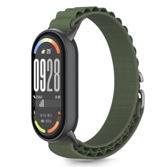 Tech-Protect Nylon Pro Strap for Xiaomi Smart Band 8 / 9 / 10 / NFC - Green