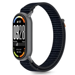 Tech-Protect Nylon Pro Strap for Xiaomi Smart Band 8/9/10/NFC - Black and Orange