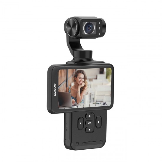 Ordro Pocket M5 3-Axis Gimbal Camera, 5K, for Vlogging and YouTube – Black
