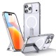 Hybrid Armor X Case for iPhone 17 Pro with Stand, Compatible with MagSafe - Transparent