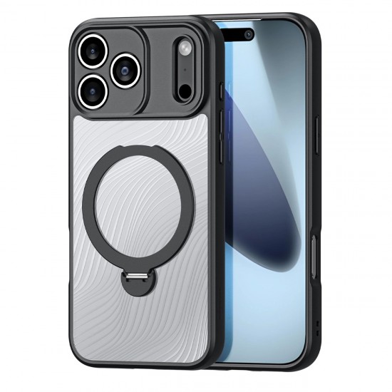 Dux Ducis Aimo Mag Case with Magnetic Ring and Stand for iPhone 17 Pro Max - Black