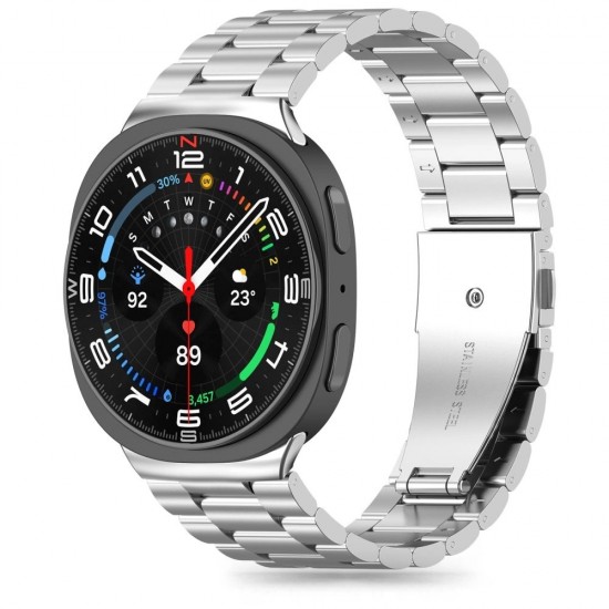 Tech-Protect Stainless Steel Strap for Samsung Galaxy Watch 40/44/46 mm - Silver