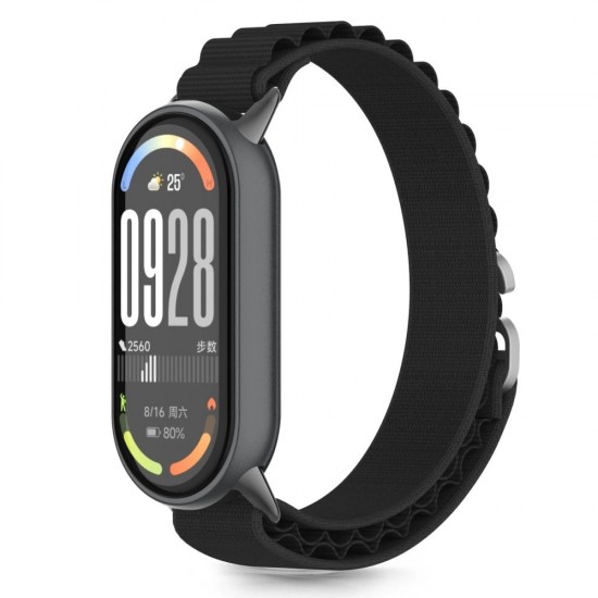 Tech-Protect Nylon Pro Strap for Xiaomi Smart Band 8 / 9 / 10 / NFC - Black