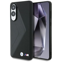 BMW Leather Oversized Stripes MagSafe case for Samsung Galaxy S25 Edge - black