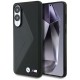 BMW Leather Oversized Stripes MagSafe case for Samsung Galaxy S25 Edge - black