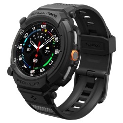 Spigen Rugged Armor Pro Strap for Samsung Galaxy Watch 8 Classic 46mm - Matte Black