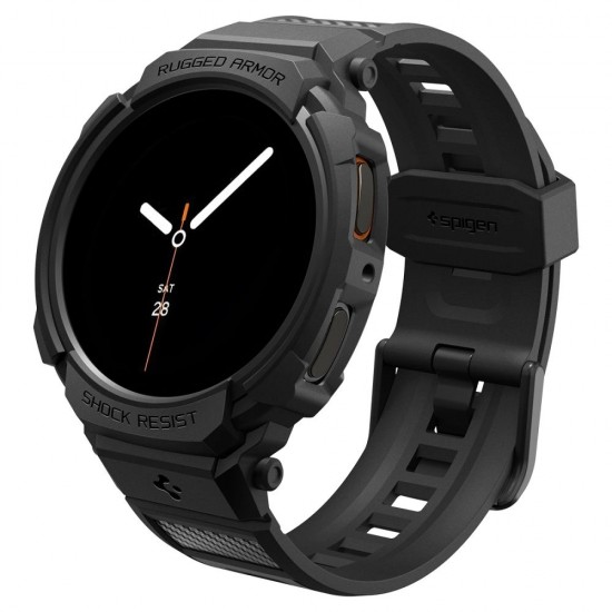 Spigen Rugged Armor Pro Strap for Samsung Galaxy Watch 8 40mm - Matte Black