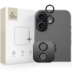 Tech-Protect Camring Fit+ Camera Cover for iPhone 17 - Black