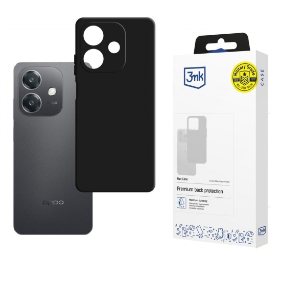 3mk Matt Case for Oppo A40 / A40M / A3 4G - Matte Black
