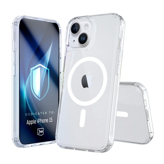 3mk Armor MagCase for iPhone 15 - transparent