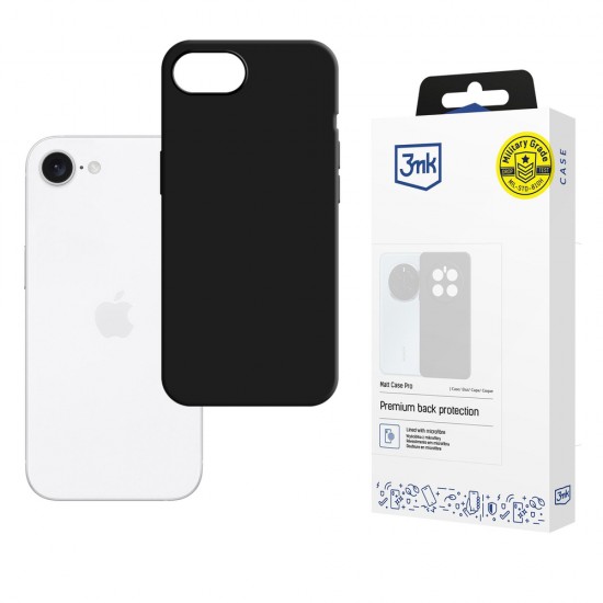3mk Matt Case Pro for Apple iPhone 16E - Matte Black