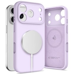 Tech-Protect Silicone MagSafe Case for iPhone 17 Pro - Purple