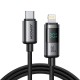 Joyroom S-A16 Pro Prism Series 30W USB-C - Lightning Cable with Display 1.2m - Black