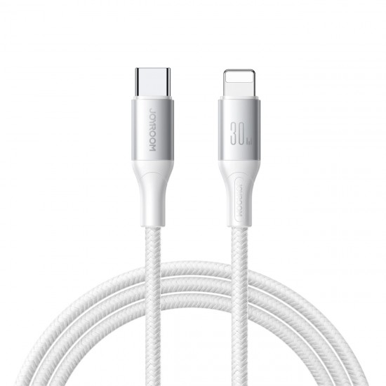 Joyroom S-A28 Flash Series 30W USB-C to Lightning cable 1m - white