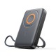 Joyroom JR-PBM02 Powerbank 22.5W 10000mAh 3in1 Magnetic Inductive Compatible with MagSafe with Built-in Cable - Black