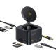 Baseus MagPro Series II 7-in-1 USB-C Hub with MagSafe-compatible Charger 15W + HDMI + USB-A + USB-C + SD/TF - Black