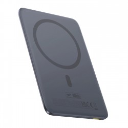 Baseus PicoGo AM41 5000mAh 20W Ultra-Thin MagSafe Compatible Power Bank with Black Baseus Simple USB-C 60W 30cm Cable - Gray