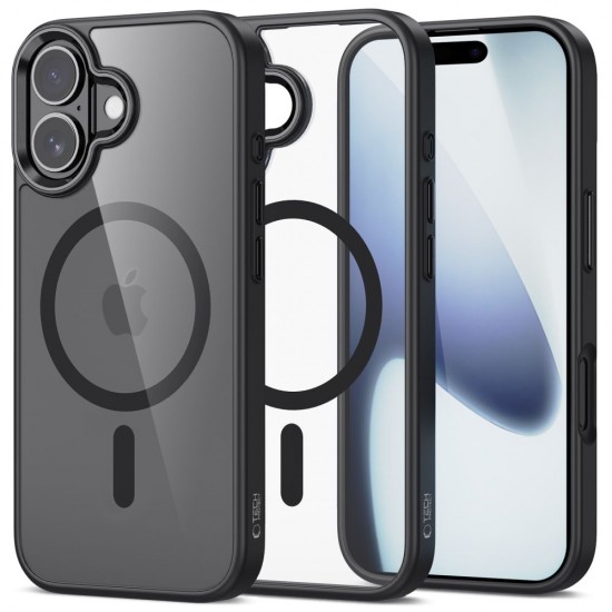 Tech-Protect MagMat MagSafe Case for iPhone 17 - Clear Black