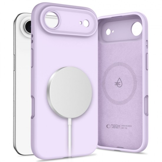 Tech-Protect Silicone MagSafe Case for iPhone 17 Air - Purple