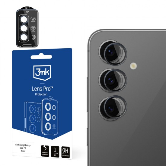 3mk Lens Protection Pro Tempered Glass for Samsung Galaxy S24 FE - Black