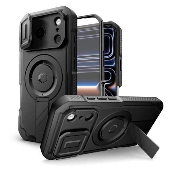 Tech-Protect Kevlar MagSafe Case for iPhone 17 Pro Max - Black