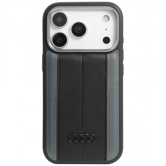 Audi A6 Synthetic Leather MagSafe Case for iPhone 17 Pro - Black