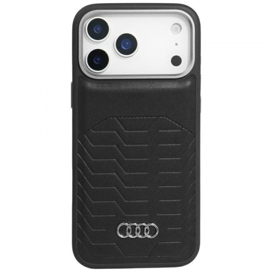 Audi GT Synthetic Leather MagSafe Case for iPhone 17 Pro Max - Black