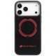 Audi RSQ Carbon Fiber Sport Red Circle MagSafe Case for iPhone 17 Pro Max - Black