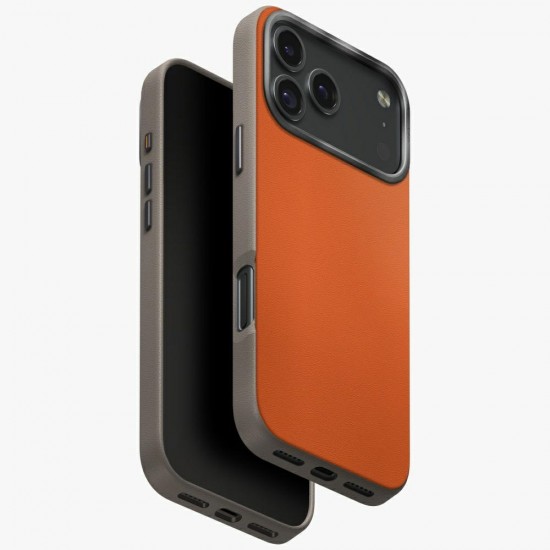 Uniq Lyden DS Case for iPhone 17 Pro Max Magclick Charging - Orange-Gray
