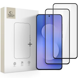 Tech-Protect Glass Fit+ 2-pack tempered glass for Samsung Galaxy S25 FE - black