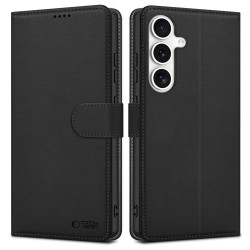 Tech-Protect Wallet Case for Samsung Galaxy S25 FE - Black
