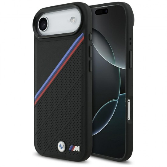 BMW M Tricolor Metal Logo MagSafe Case for iPhone 17 Air - Black
