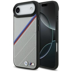 BMW M Tricolor Metal Logo MagSafe Case for iPhone 17 Air - Gray