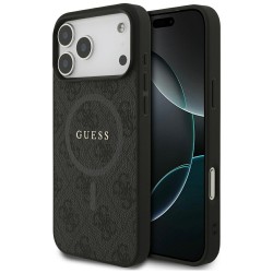 Guess 4G Ring Classic Logo MagSafe case for iPhone 17 Pro Max - black