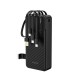 Dudao K11 Pro 20000mAh Powerbank with Built-in Cables - Black