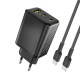Dudao A29C 65W GaN Wall Charger + USB-C Cable - Black