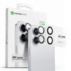 AmazingThing Lens Glass for iPhone 17 with Black Aluminum Frame
