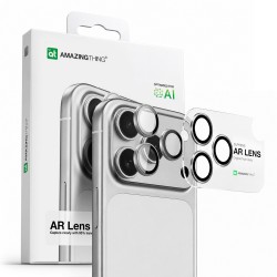 AmazingThing Lens Glass for iPhone 17 Pro / Pro Max with Silver Aluminum Frame