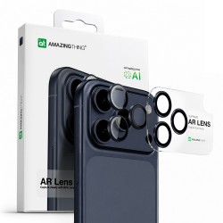 AmazingThing Lens Glass for iPhone 17 Pro / Pro Max with Blue Aluminum Frame