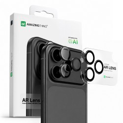 AmazingThing Lens Glass for iPhone 17 Pro / Pro Max with Gray Aluminum Frame