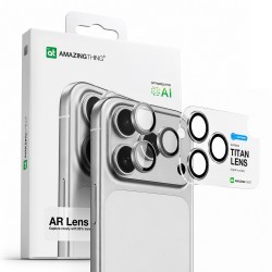 AmazingThing Sapphire Camera Glass for iPhone 17 Pro / Pro Max - with Silver Frame