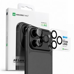 AmazingThing Sapphire Camera Glass for iPhone 17 Pro / Pro Max - with Gray Frame