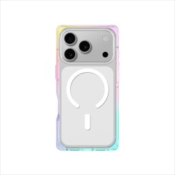 AmazingThing Omni case for iPhone 17 Pro compatible with MagSafe - transparent-rainbow