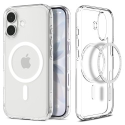 Spigen Ultra Hybrid MagSafe Case for iPhone 17 - Clear and White