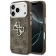 Guess 4G Big 4G Classic Logo case for iPhone 17 Pro brown - silver