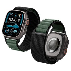 Strap Spigen WBF1 Strap for Apple Watch 44 / 45 / 46 / 49 mm - Black and Green