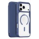 Etui Dux Ducis Skin X Pro na iPhone 17 Pro z portfelem, kompatybilne z MagSafe – niebieskie