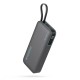 Cuktech CUKP200NGLDG 45W 20000mAh Powerbank with Built-in USB-C Cable - Gray